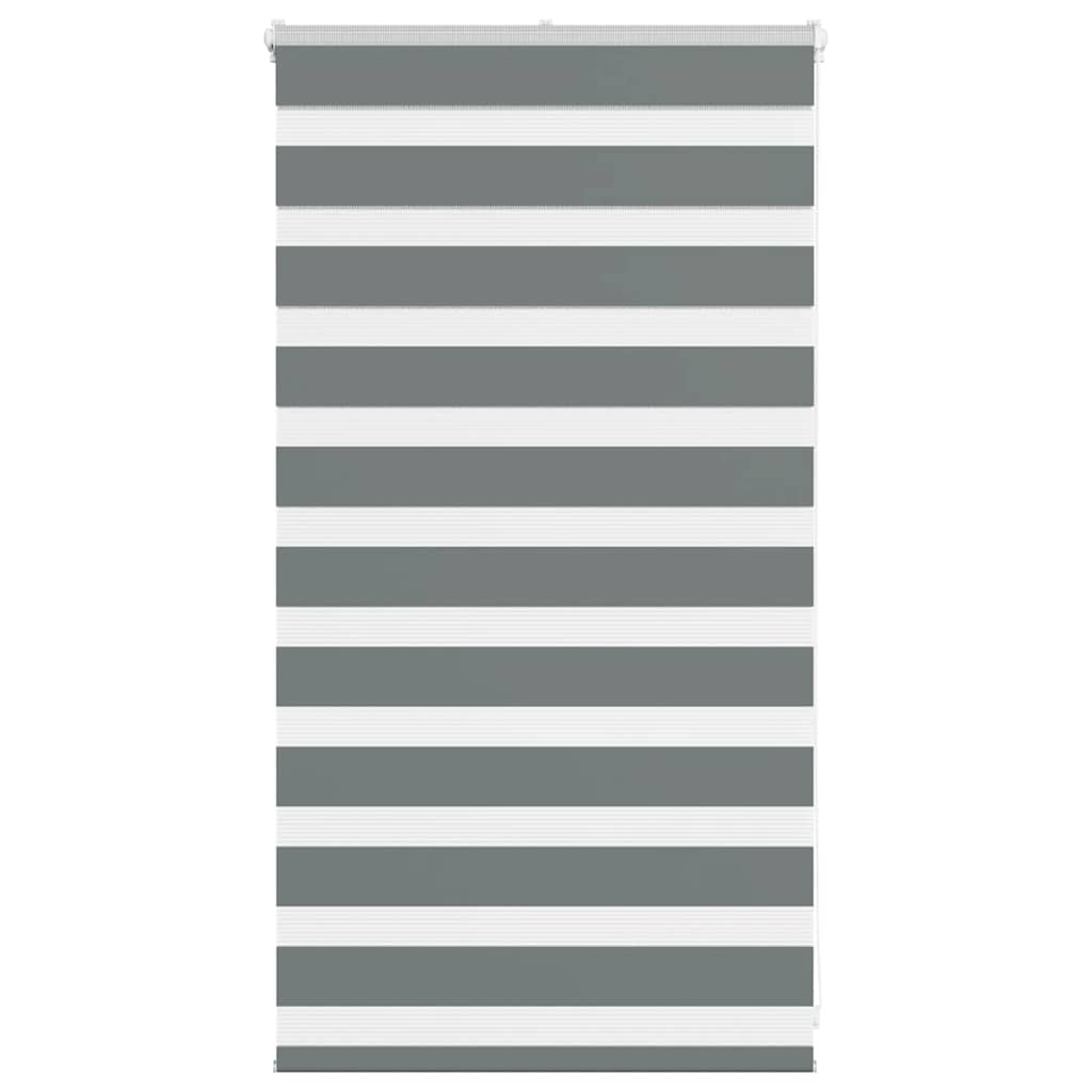 VidaXL zebra rullegardin 70x100 cm stofbredde 65,9 cm mørkegrå