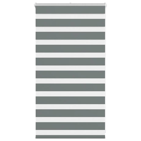 VidaXL zebra rullegardin 80x100 cm stofbredde 75,9 cm mørkegrå