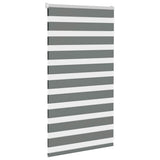 VidaXL zebra rullegardin 80x100 cm stofbredde 75,9 cm mørkegrå