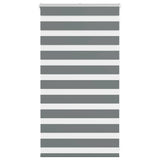 VidaXL zebra rullegardin 90x100 cm stofbredde 85,9 cm mørkegrå