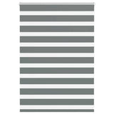 VidaXL zebra rullegardin 100x100 cm stofbredde 95,9 cm mørkegrå