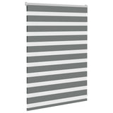 VidaXL zebra rullegardin 100x100 cm stofbredde 95,9 cm mørkegrå