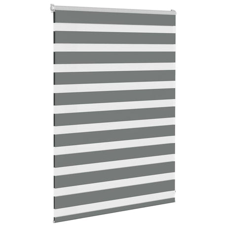 VidaXL zebra rullegardin 105x100 cm stofbredde 100,9 cm mørkegrå