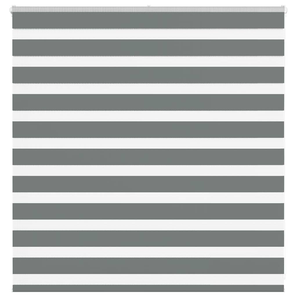 Vidaxx zebra rullegardin 145x100 cm stofbredde 140,9 cm mørkegrå