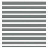 Vidaxx zebra rullegardin 145x100 cm stofbredde 140,9 cm mørkegrå