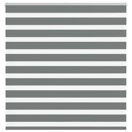 Vidaxx zebra rullegardin 145x100 cm stofbredde 140,9 cm mørkegrå