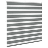Vidaxx zebra rullegardin 145x100 cm stofbredde 140,9 cm mørkegrå