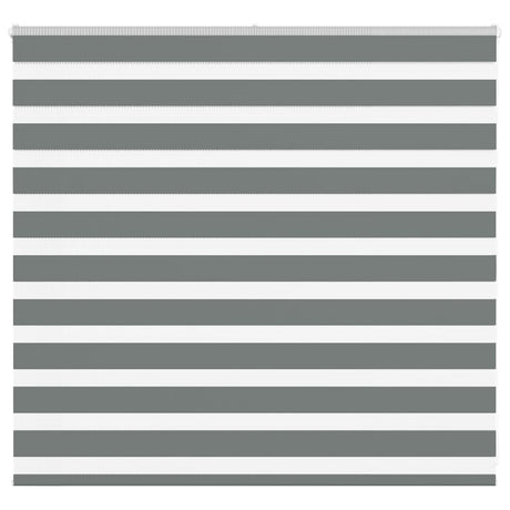 VidaXL zebra rullegardin 155x100 cm stofbredde 150,9 cm mørkegrå