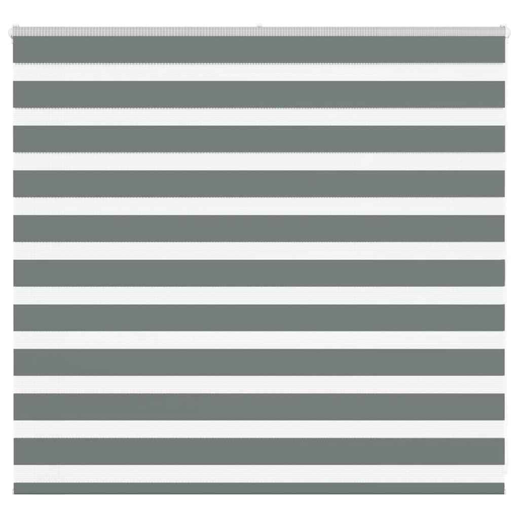 Vidaxx zebra rullegardin 160x100 cm stofbredde 155,9 cm mørkegrå