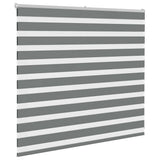 Vidaxx zebra rullegardin 160x100 cm stofbredde 155,9 cm mørkegrå