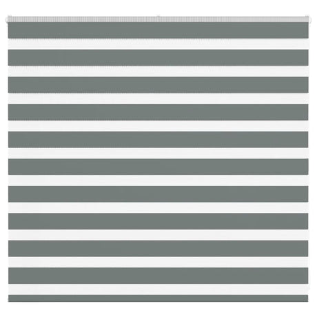 VidaXL zebra rullegardin 165x100 cm stofbredde 160,9 cm mørkegrå