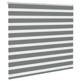 VidaXL zebra rullegardin 165x100 cm stofbredde 160,9 cm mørkegrå