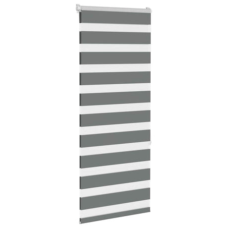 VidaXL zebra rullegardin 60x150 cm stofbredde mørkegrå 55,9 cm