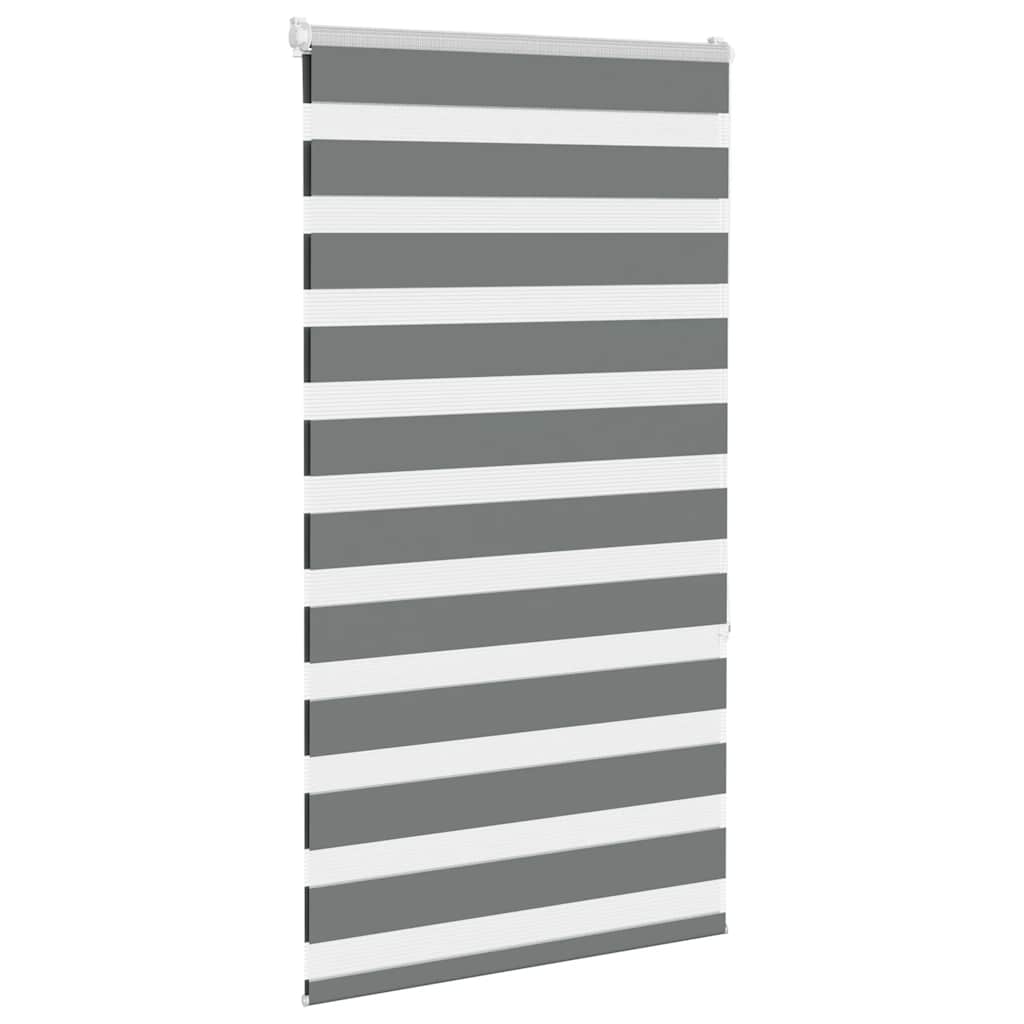 Vidaxx zebra rullegardin 70x150 cm stofbredde 65,9 cm mørkegrå