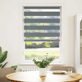 VidaXL zebra rullegardin 80x150 cm stofbredde 75,9 cm mørkegrå