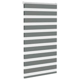 VidaXL zebra rullegardin 80x150 cm stofbredde 75,9 cm mørkegrå