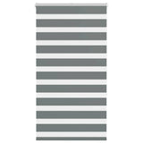 VidaXL zebra rullegardin 85x150 cm stofbredde 80,9 cm mørkegrå