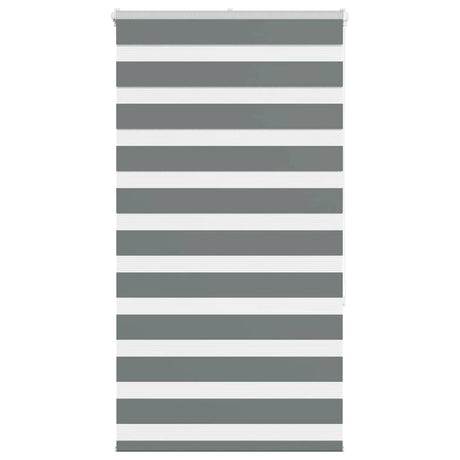 VidaXL zebra rullegardin 85x150 cm stofbredde 80,9 cm mørkegrå
