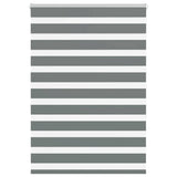 VidaXL zebra rullegardin 95x150 cm stofbredde 90,9 cm mørkegrå