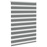 VidaXL zebra rullegardin 95x150 cm stofbredde 90,9 cm mørkegrå