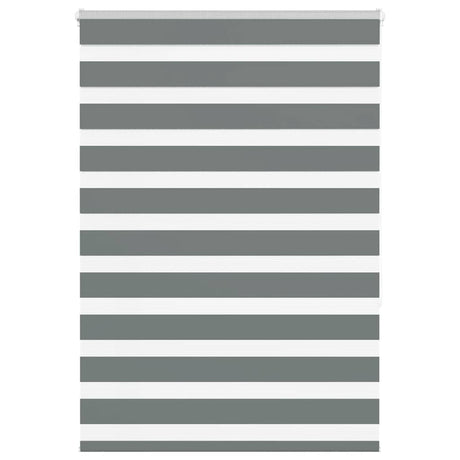 VidaXL zebra rullegardin 105x150 cm stofbredde 100,9 cm mørkegrå