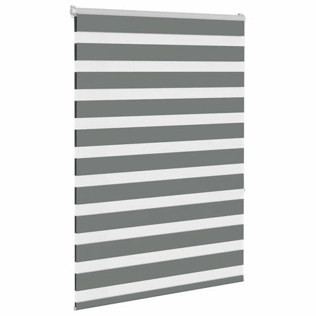 VidaXL zebra rullegardin 105x150 cm stofbredde 100,9 cm mørkegrå