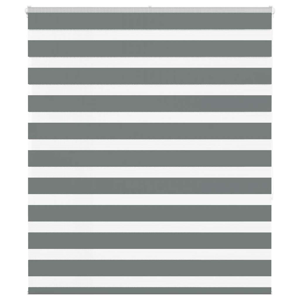 VidaXL zebra rullegardin 120x150 cm stofbredde 115,9 cm mørkegrå