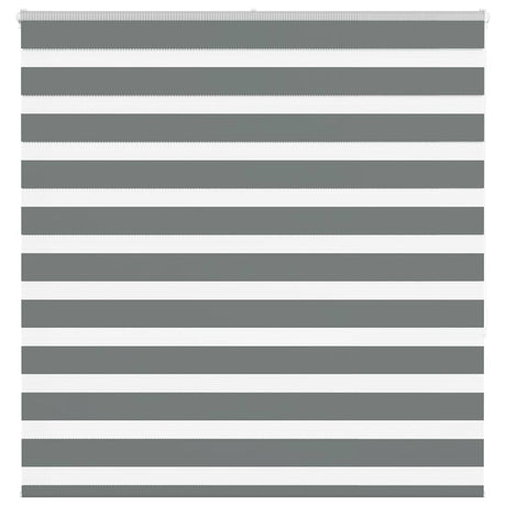 VidaXL zebra rullegardin 140x150 cm stofbredde 135,9 cm mørkegrå
