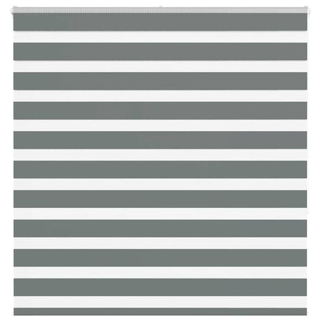 VidaXL zebra rullegardin 145x150 cm stofbredde 140,9 cm mørkegrå