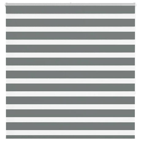 VidaXL zebra rullegardin 150x150 cm stofbredde 145,9 cm mørkegrå