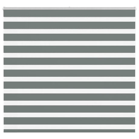 VidaXL zebra rullegardin 155x150 cm stofbredde 150,9 cm mørkegrå
