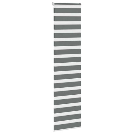 VidaXL zebra rullegardin 60x200 cm stofbredde mørkegrå 55,9 cm
