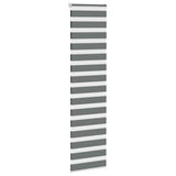 Vidaxx zebra rullegardin 70x200 cm stofbredde 65,9 cm mørkegrå