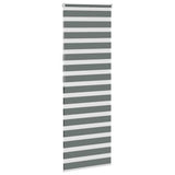 VidaXL zebra rullegardin 80x200 cm stofbredde 75,9 cm mørkegrå