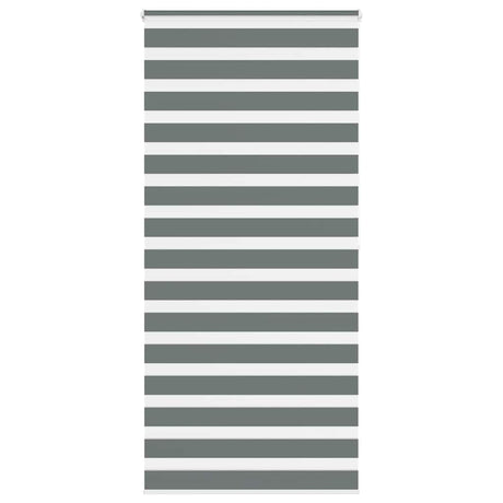VidaXL zebra rullegardin 100x200 cm stofbredde 95,9 cm mørkegrå