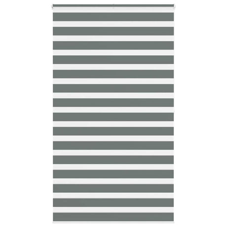 VidaXL zebra rullegardin 120x200 cm stofbredde 115,9 cm mørkegrå