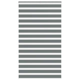 VidaXL zebra rullegardin 125x200 cm stofbredde 120,9 cm mørkegrå