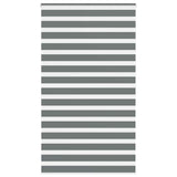VidaXL zebra rullegardin 130x200 cm stofbredde 125,9 cm mørkegrå