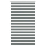 VidaXL zebra rullegardin 135x200 cm stofbredde 130,9 cm mørkegrå