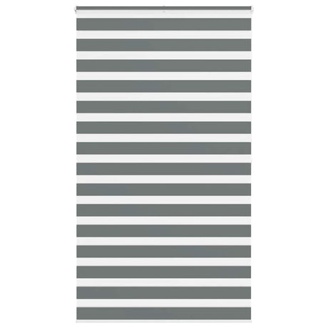 VidaXL zebra rullegardin 135x200 cm stofbredde 130,9 cm mørkegrå