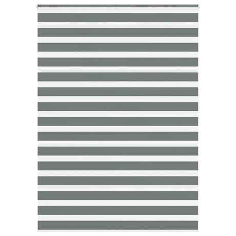 Vidaxx zebra rullegardin 160x200 cm stofbredde 155,9 cm mørkegrå