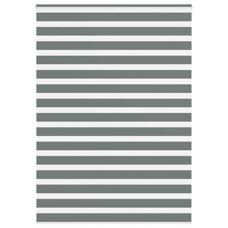 Vidaxx zebra rullegardin 165x200 cm stofbredde 160,9 cm mørkegrå