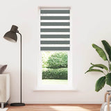 VidaXL zebra rullegardin 70x230 cm stofbredde 65,9 cm mørkegrå