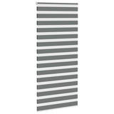 VidaXL zebra rullegardin 95x230 cm stofbredde 90,9 cm mørkegrå