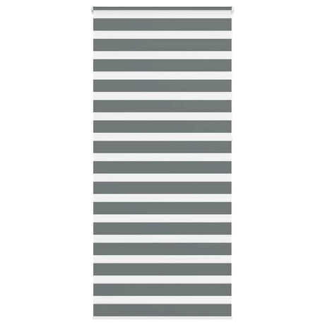 VidaXL zebra rullegardin 100x230 cm stofbredde 95,9 cm mørkegrå