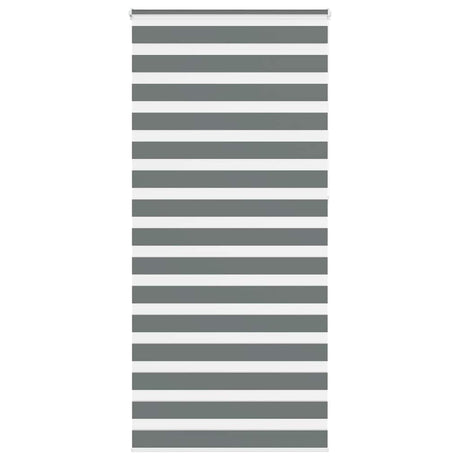 VidaXL zebra rullegardin 115x230 cm stofbredde 110,9 cm mørkegrå