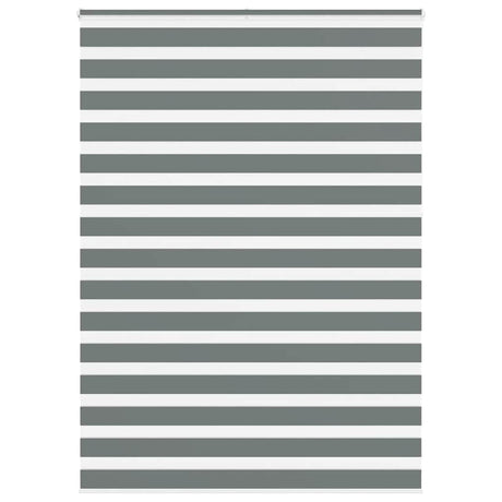 Vidaxx zebra rullegardin 155x230 cm stofbredde 150,9 cm mørkegrå