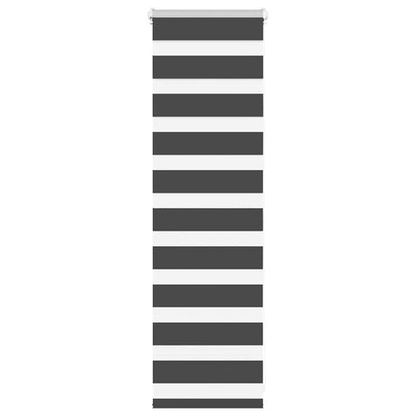 VidaXL zebra rullegardin 40x100 cm stofbredde 35,9 cm sort