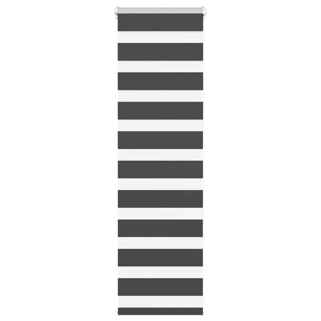 Vidaxx zebra rullegardin 45x100 cm stofbredde 40,9 cm sort