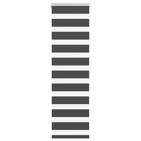 Vidaxx zebra rullegardin 45x100 cm stofbredde 40,9 cm sort